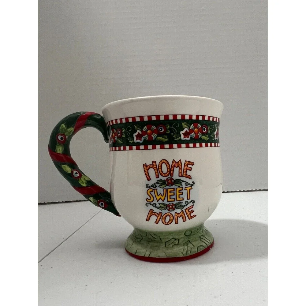 VTG Vintage 2000 Mary Engelbreit Home Sweet Home Christmas Mug